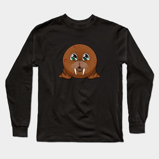 Walrus Ball Long Sleeve T-Shirt by Chimera Cub Club